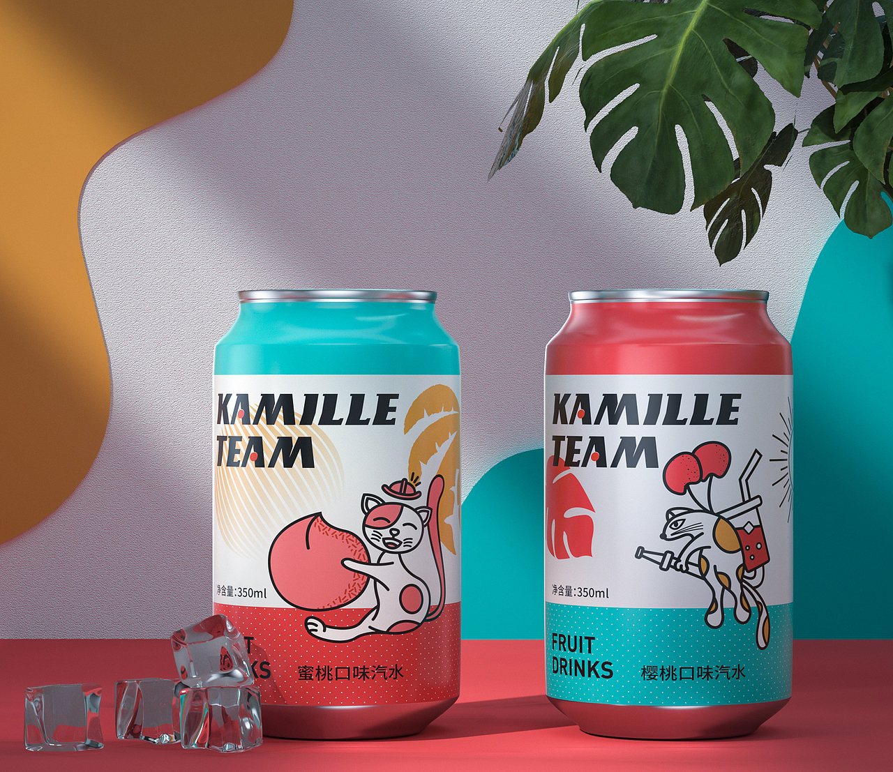 卡喵消暑队 x 冰爽缤纷是这个夏季的约定（图ZMjY3MjcwOTg4） - 品牌 - 站酷设计师国产零零戚原创素材 - 站酷ZCOOL