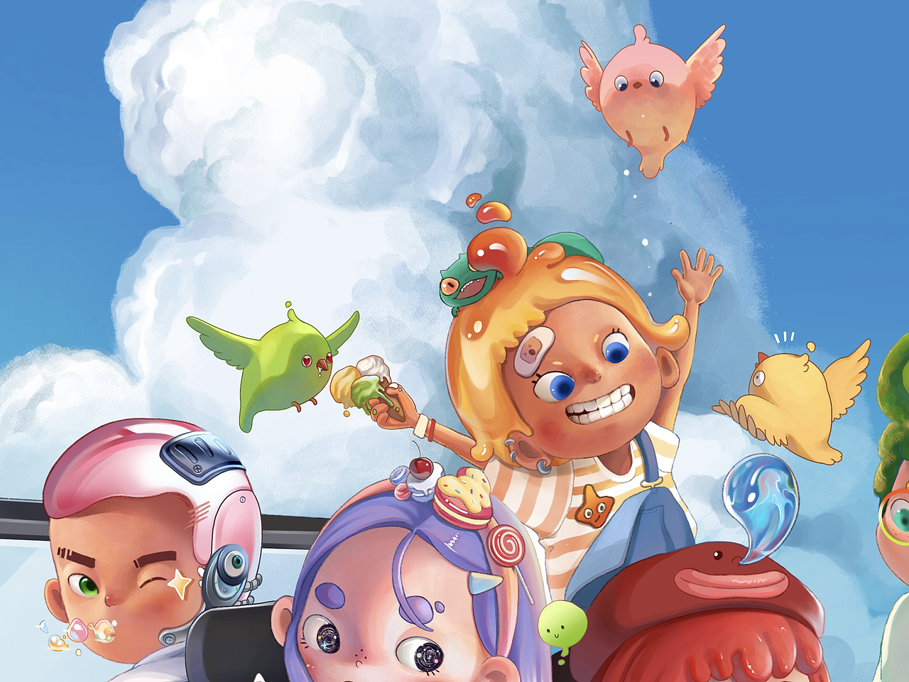 夏天，去海边吧（图ZMzEzMDgxNjQw） - 概念设定 - 站酷设计师arukn原创素材 - 站酷ZCOOL