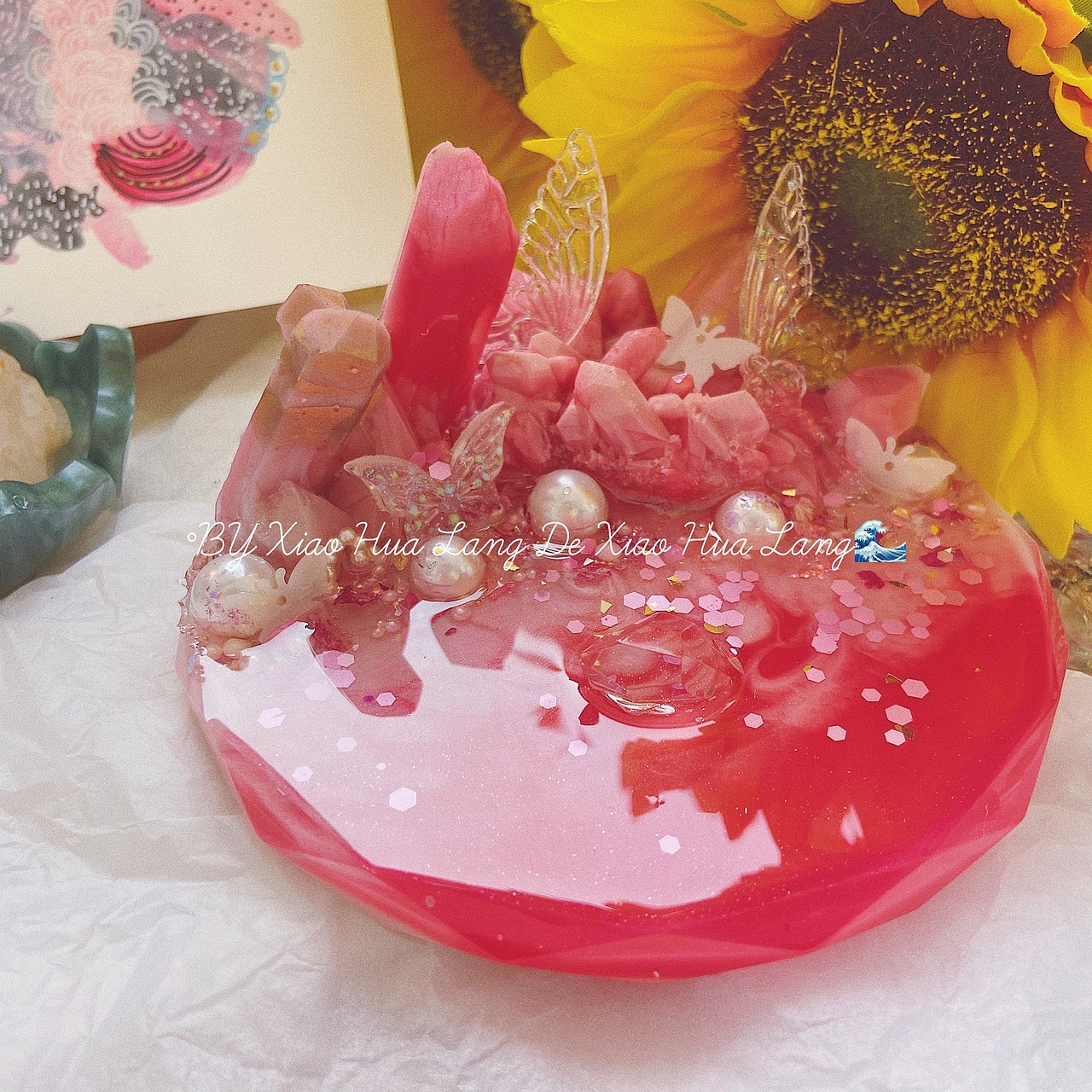 滴胶手工制作秘境花园手机支架（图ZMjI2NTI0NTIw） - 其他手工艺 - 站酷设计师小花浪的阿特原创素材 - 站酷ZCOOL