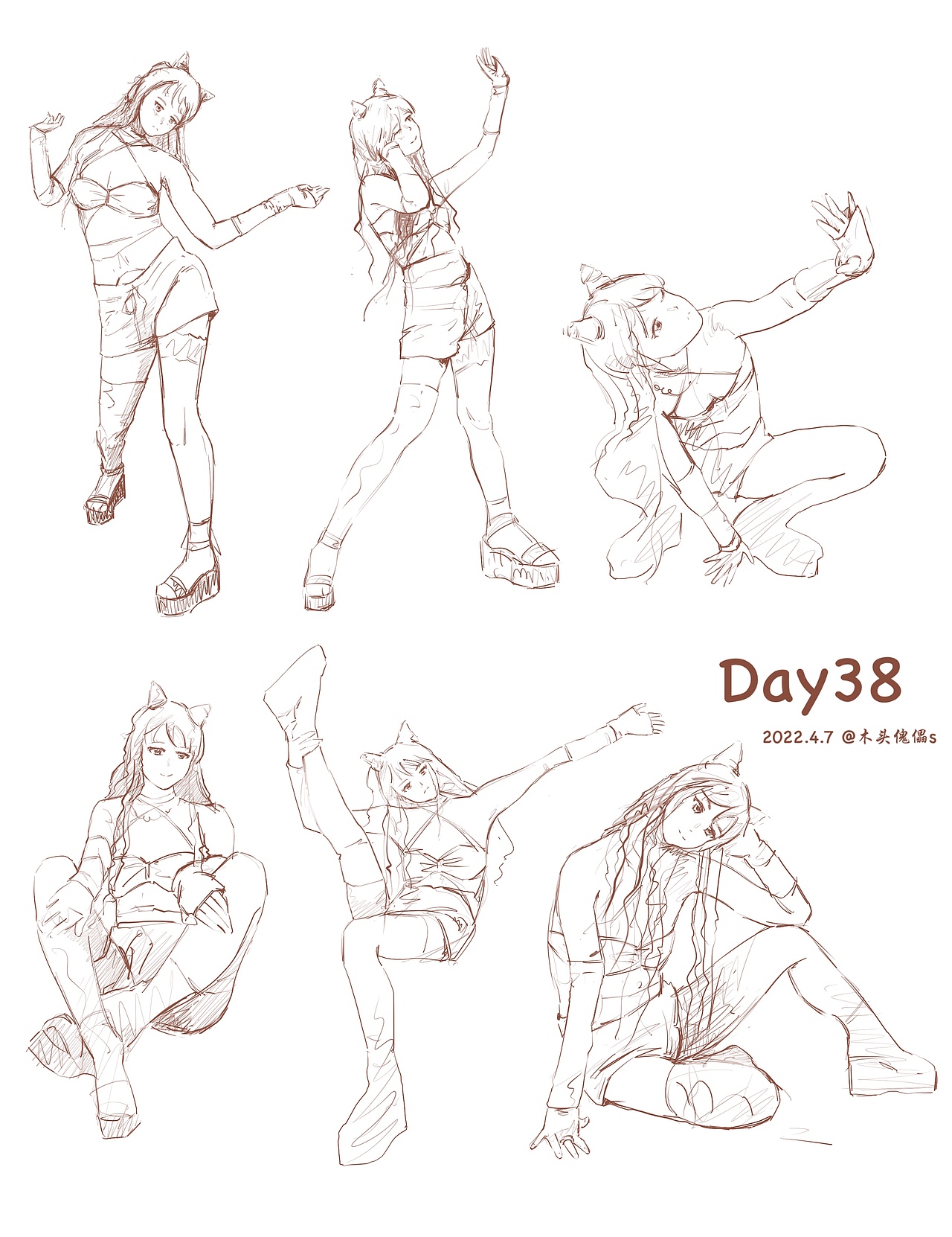 #速寫(xiě)60天挑戰(zhàn)賽#Day38@速寫(xiě)班長(zhǎng)（圖ZMjk2MDUyNDY0） - 創(chuàng)作習(xí)作 - 站酷設(shè)計(jì)師木頭傀儡s原創(chuàng)素材 - 站酷ZCOOL