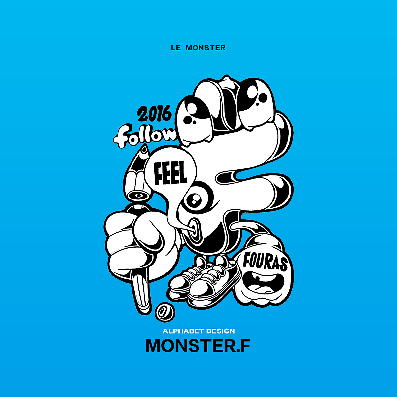 字母小怪物（上）（图ZMTIyNjE3MDI0） - 创作习作 - 站酷设计师LOKLIAO丶樂原创素材 - 站酷ZCOOL