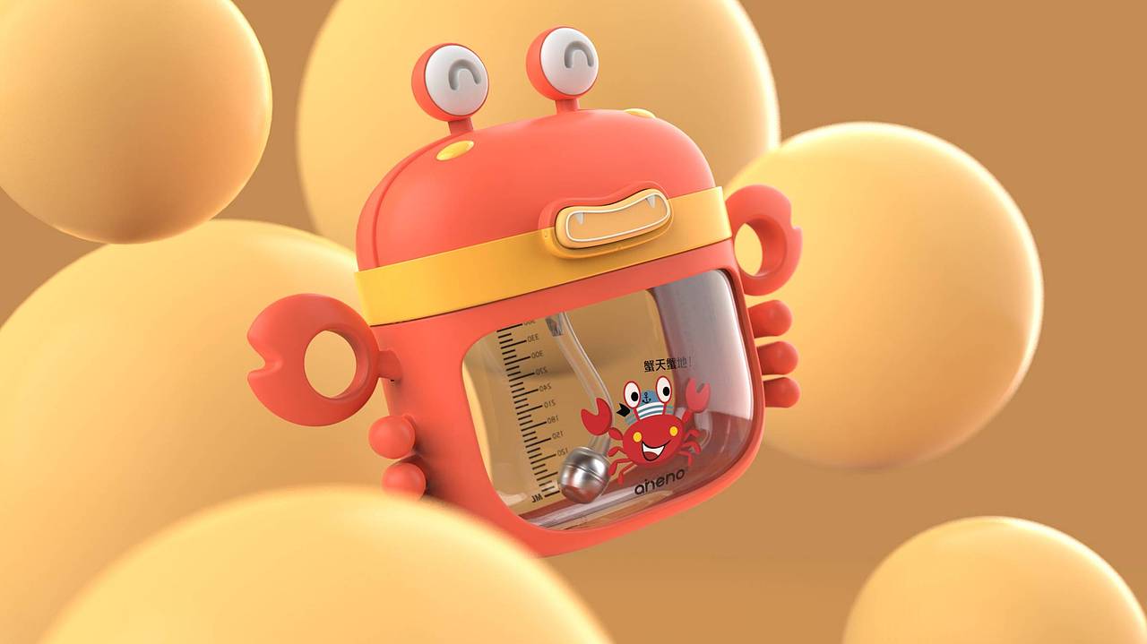 恩尼诺螃蟹儿童水壶