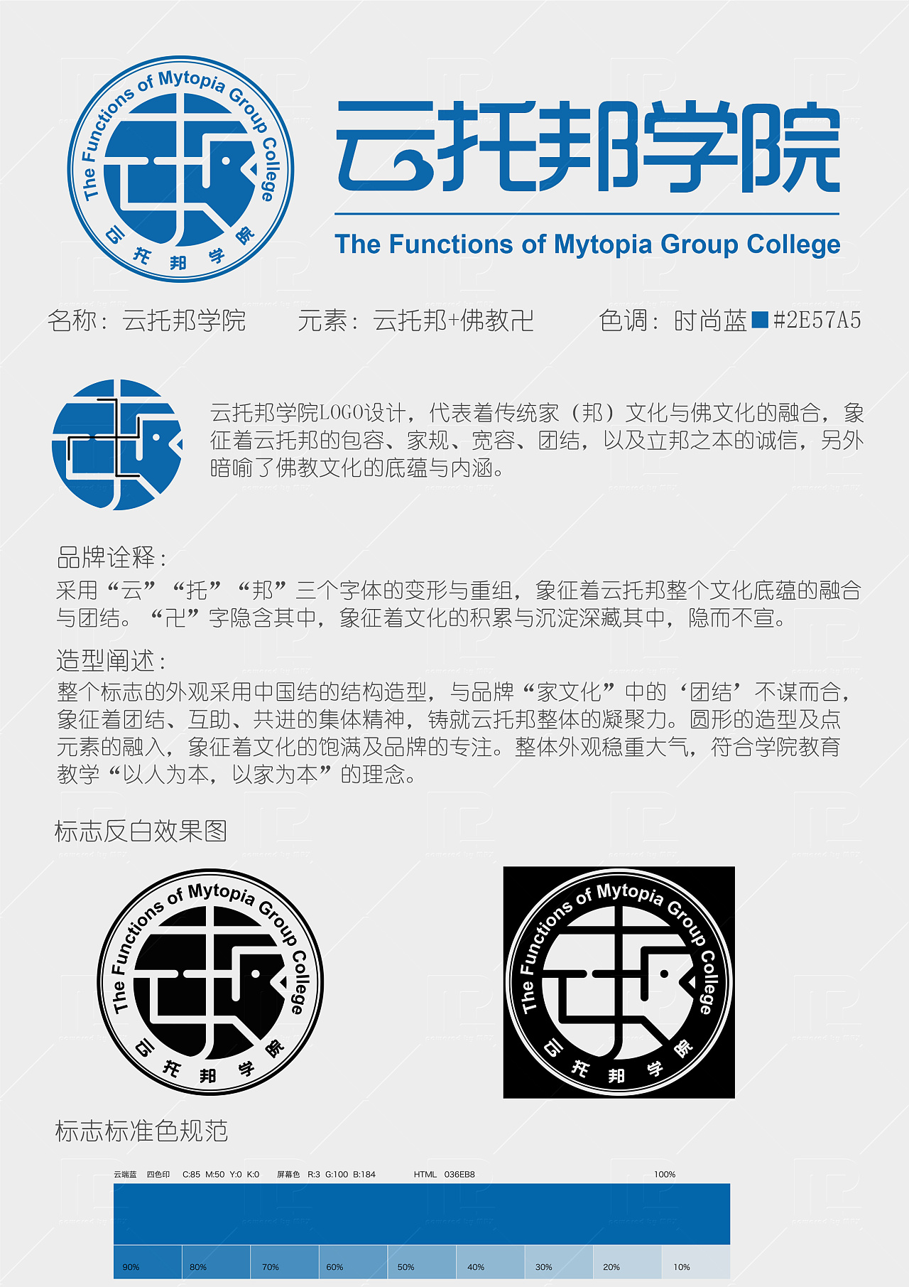 【品牌logo设计】云托邦学院logo设计及释义
