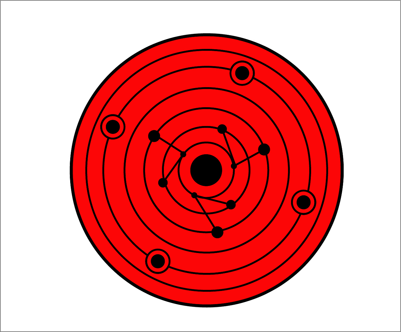 火影忍者万花筒写轮眼图案标志