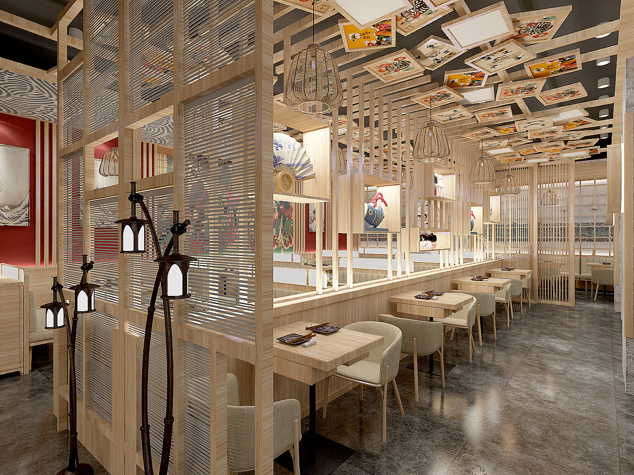 日式餐厅|空间|家装设计|ASN李 - 原创作品 - 站酷 (ZCOOL)