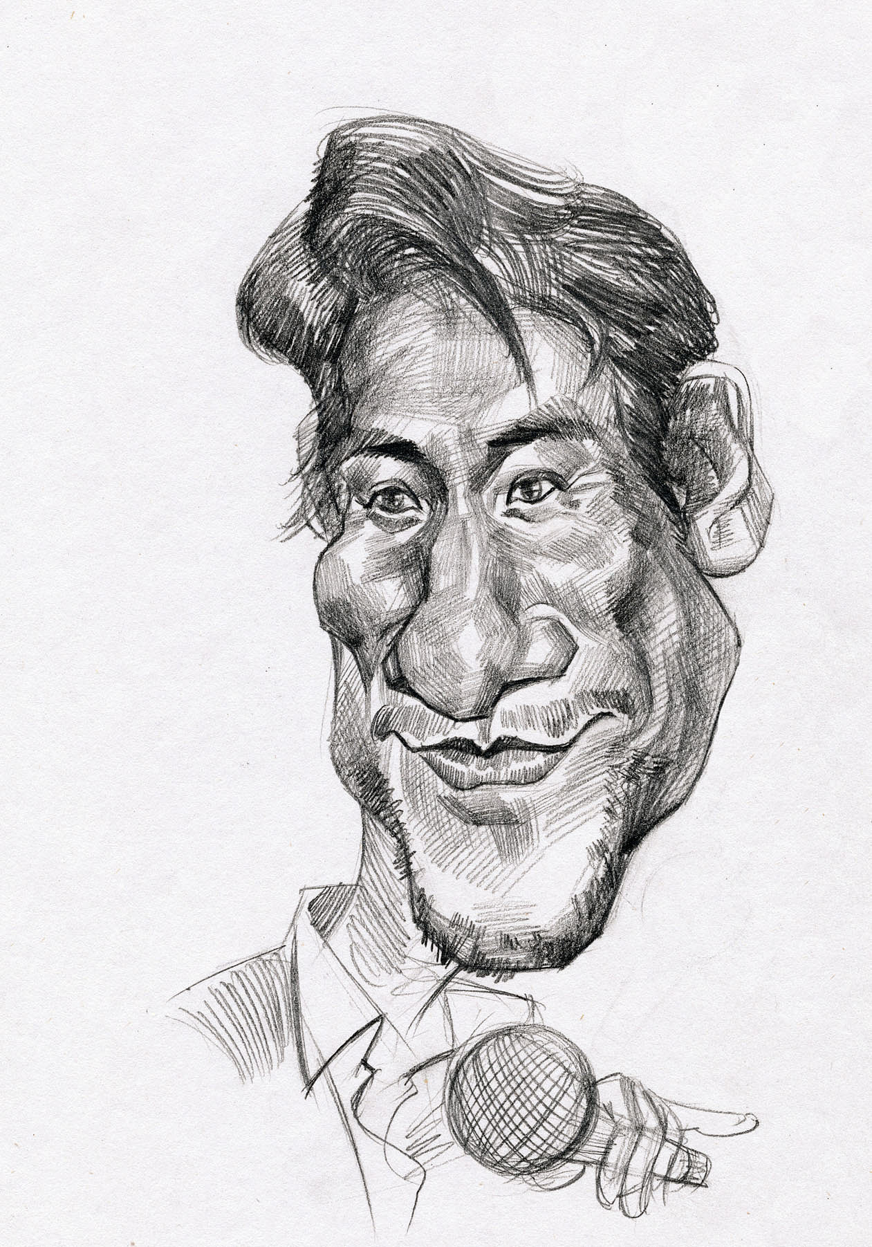 素描漫像 大叔漫画 似颜绘培训 肖像漫画培训 肖像漫画