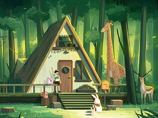 森林小屋