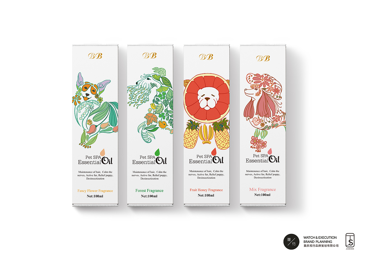 宠物BB精油包装设计（图ZNDIyNzM4NjA=） - 包装 - 站酷设计师JS黑光原创素材 - 站酷ZCOOL