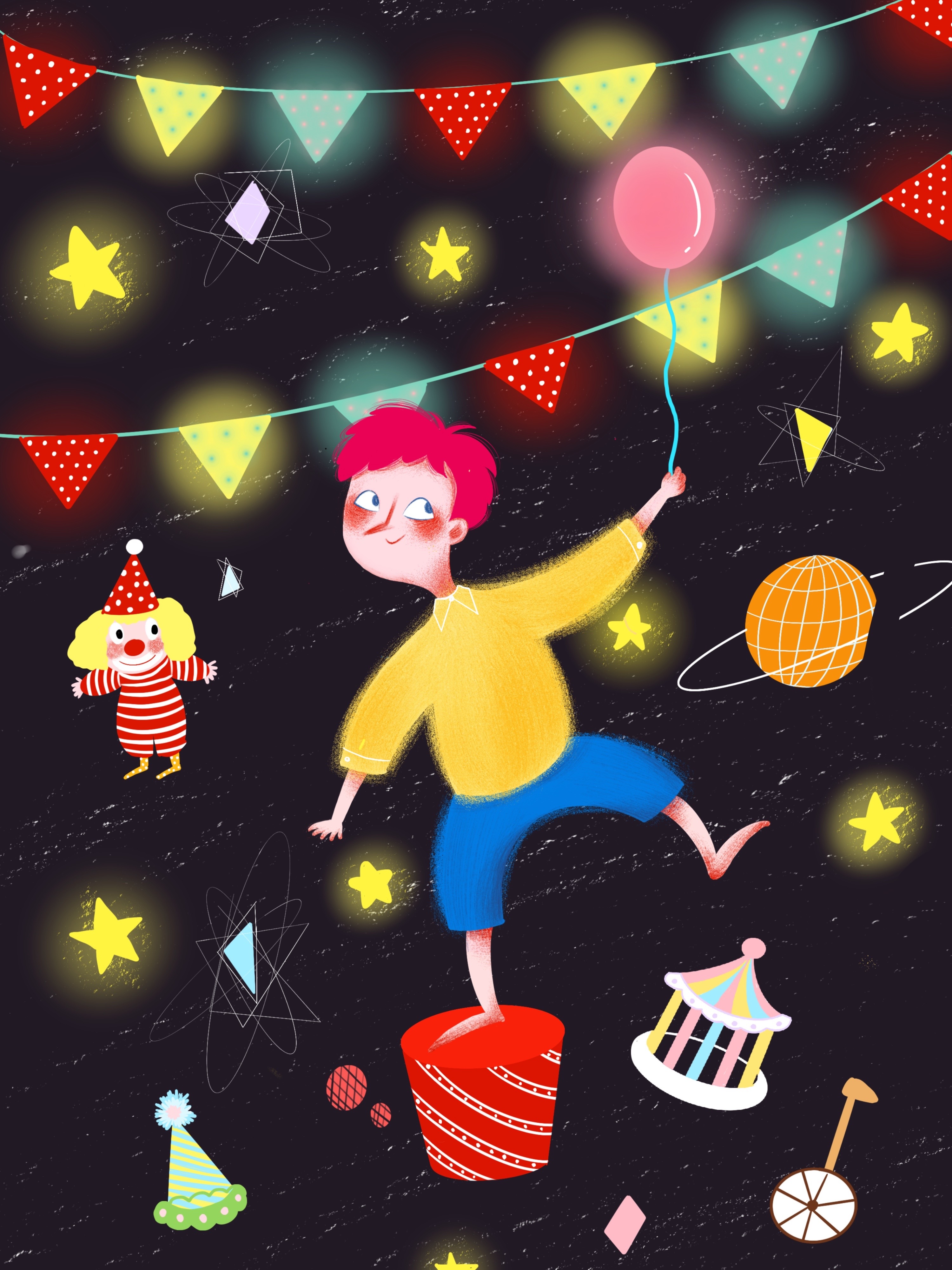 快乐马戏团|插画|商业插画|桔子小星星呀 - 原创作品 - 站酷 (zcool)