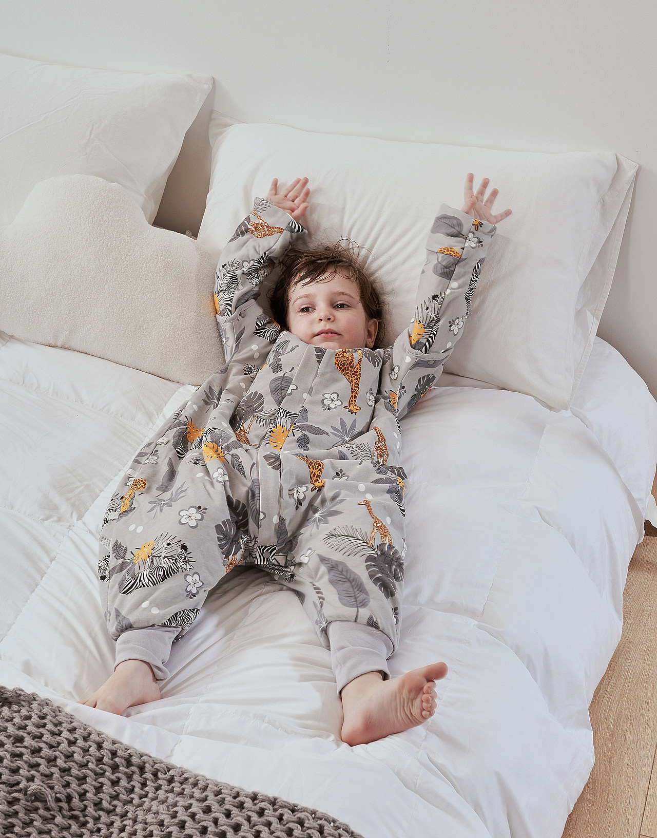 儿童睡袋家纺毛毯拍摄