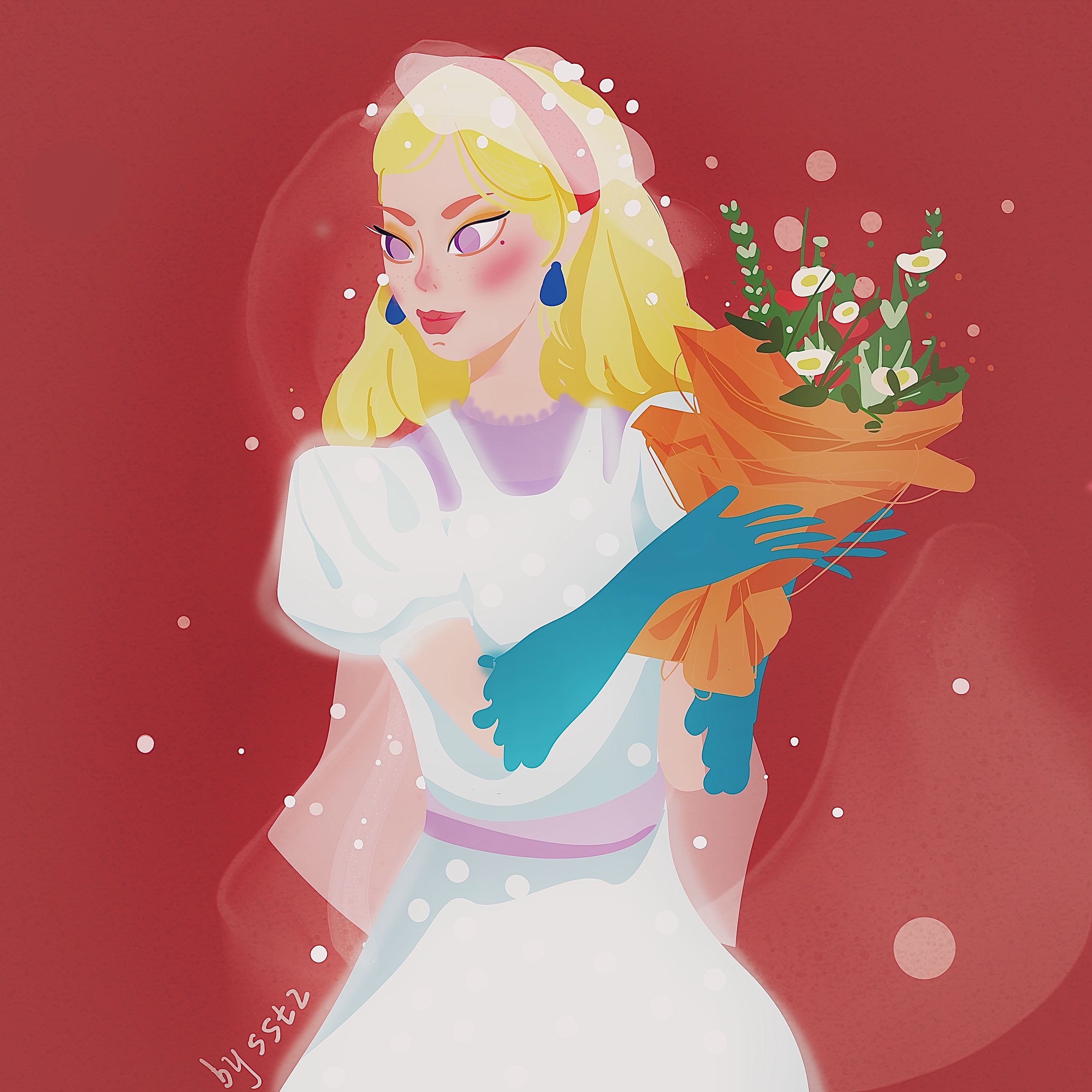 今年流行的泡泡袖连衣裙