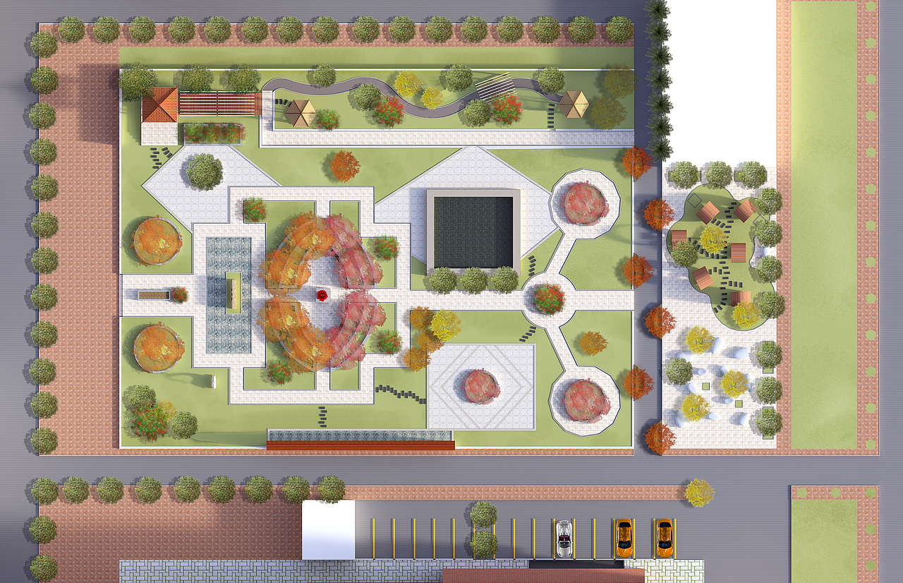 某大学牡丹园景观设计