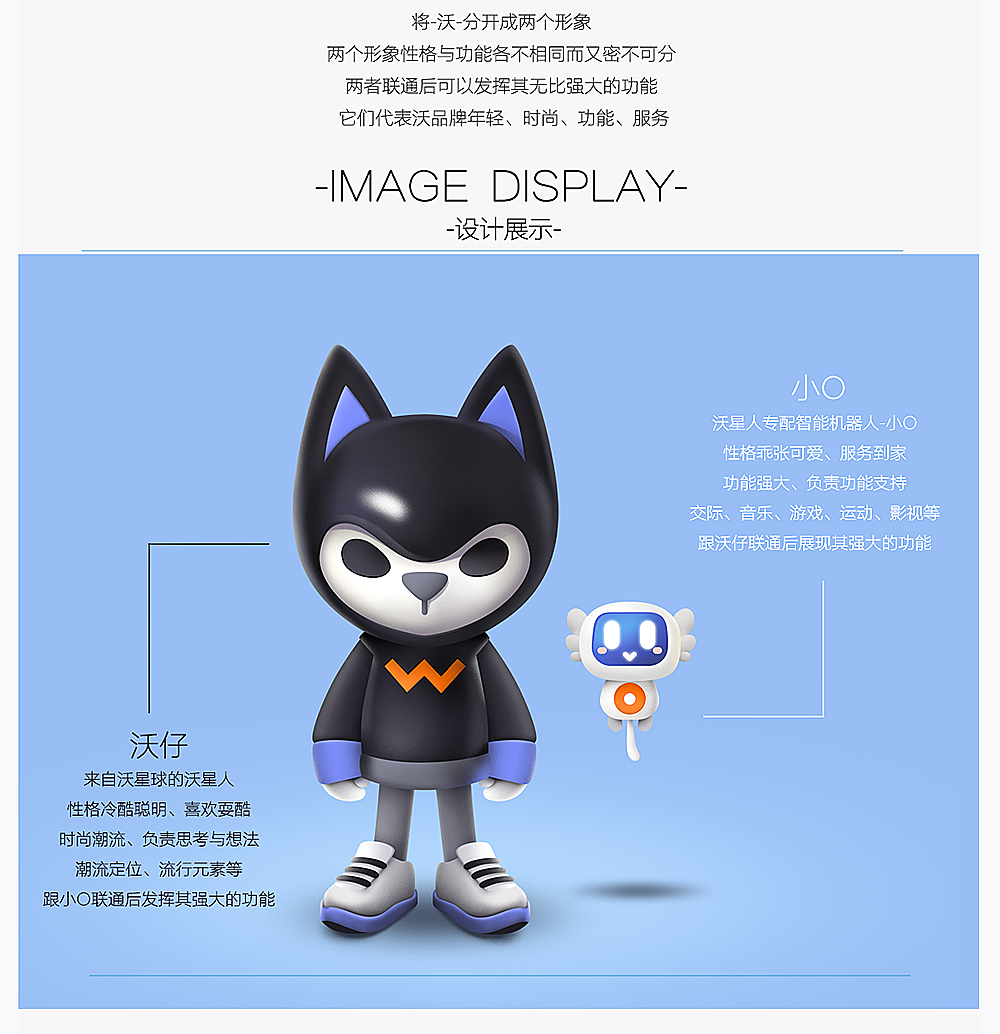 联通卡通形象设计-沃仔和小O（图ZMTE4MjQ0NzE2） - IP形象 - 站酷设计师CC查理士原创素材 - 站酷ZCOOL