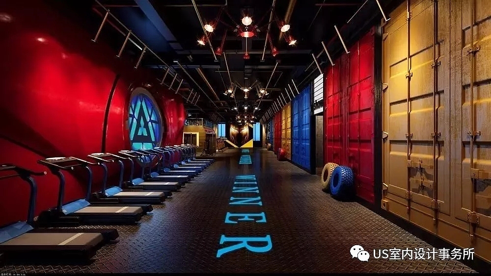 健身房设计 健身房案例 10种风格分享 2018（图ZMTQ1MTg0NTA0） - 家装设计 - 站酷设计师US健身空间设计原创素材 - 站酷ZCOOL