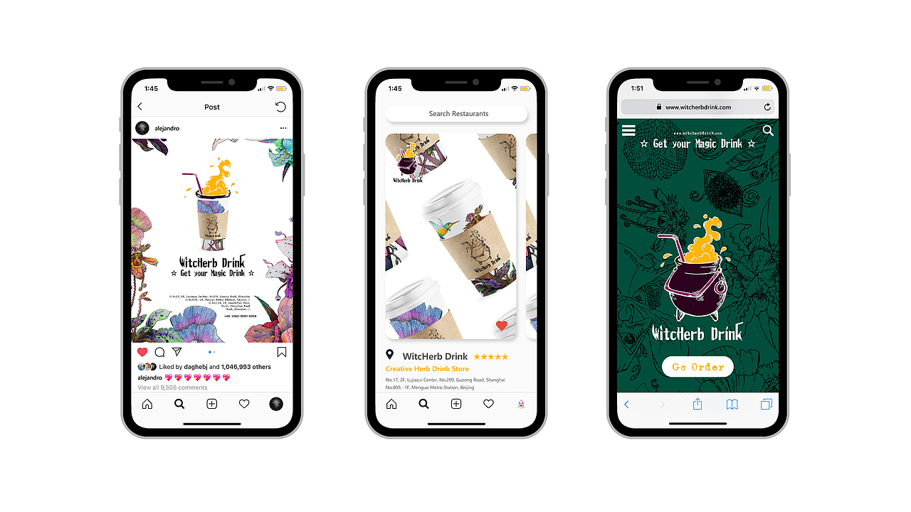 WitcHerb Drink 女巫草药饮品 品牌设计