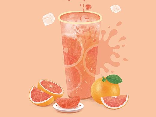 果茶插画