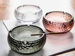 餐具拍摄。烟灰缸拍摄