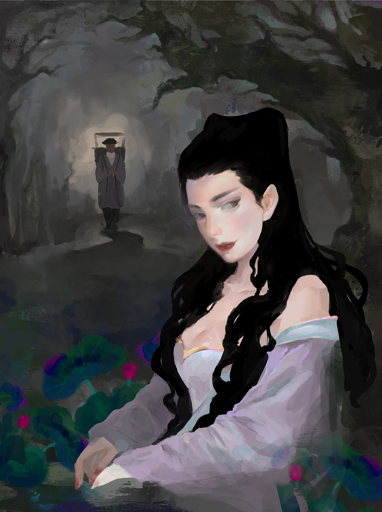 聊斋志异-聂小倩（图ZMTgyNDA1ODk2） - 其他平面 - 站酷设计师Rmaleeee原创素材 - 站酷ZCOOL