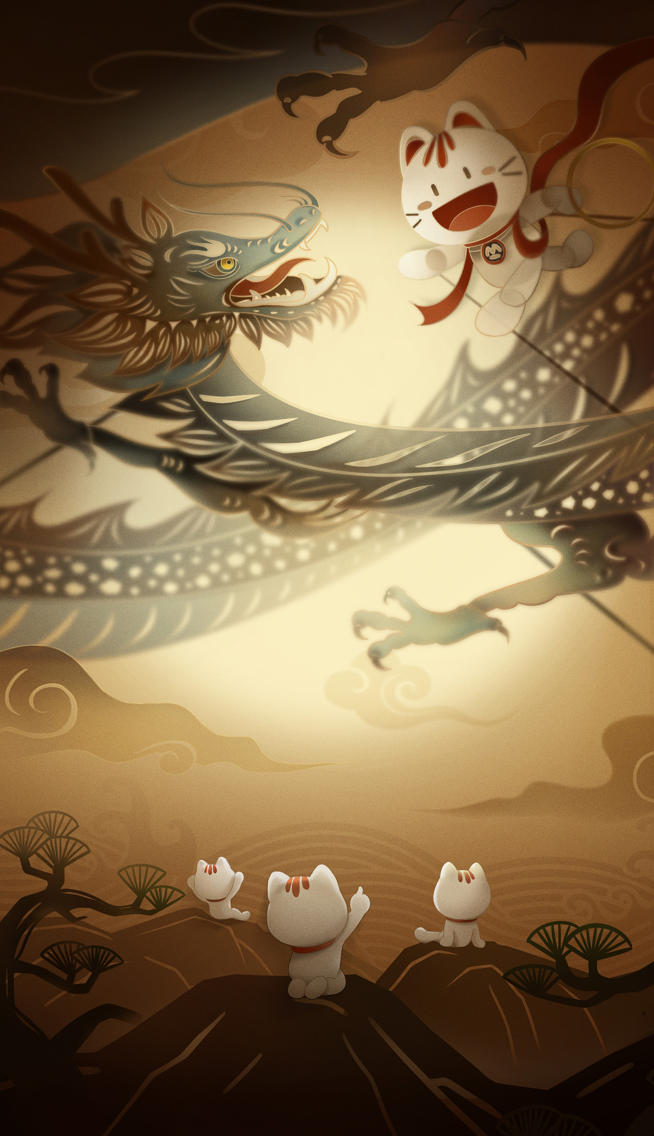 非物质文化遗产朝朝宝国风海报