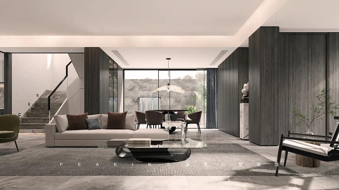 品清案例赏析黑白灰的极致演绎装出别墅大宅效果