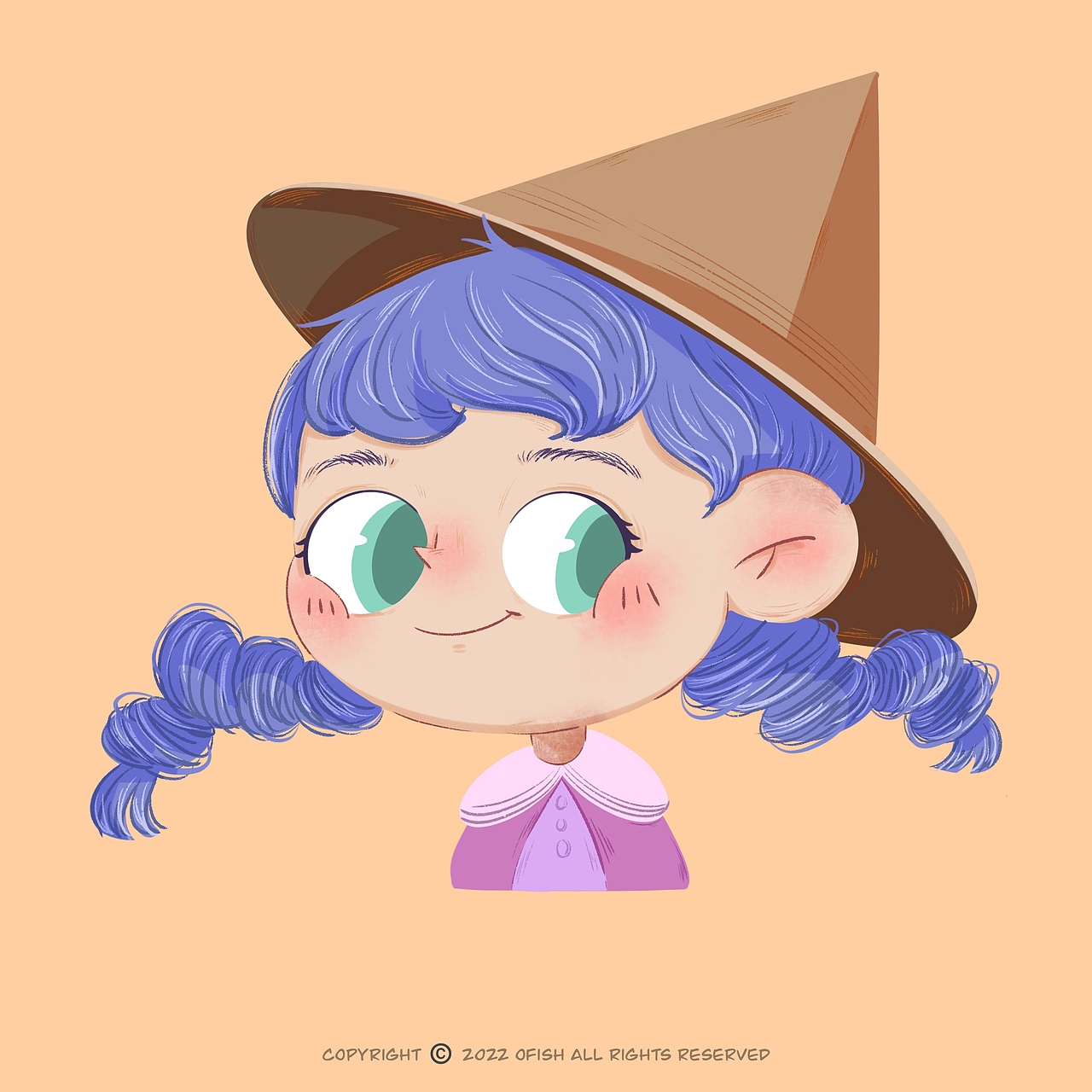 原创插画|儿童插画小女孩