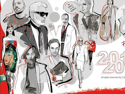 《轮回之影》时尚杂志插画