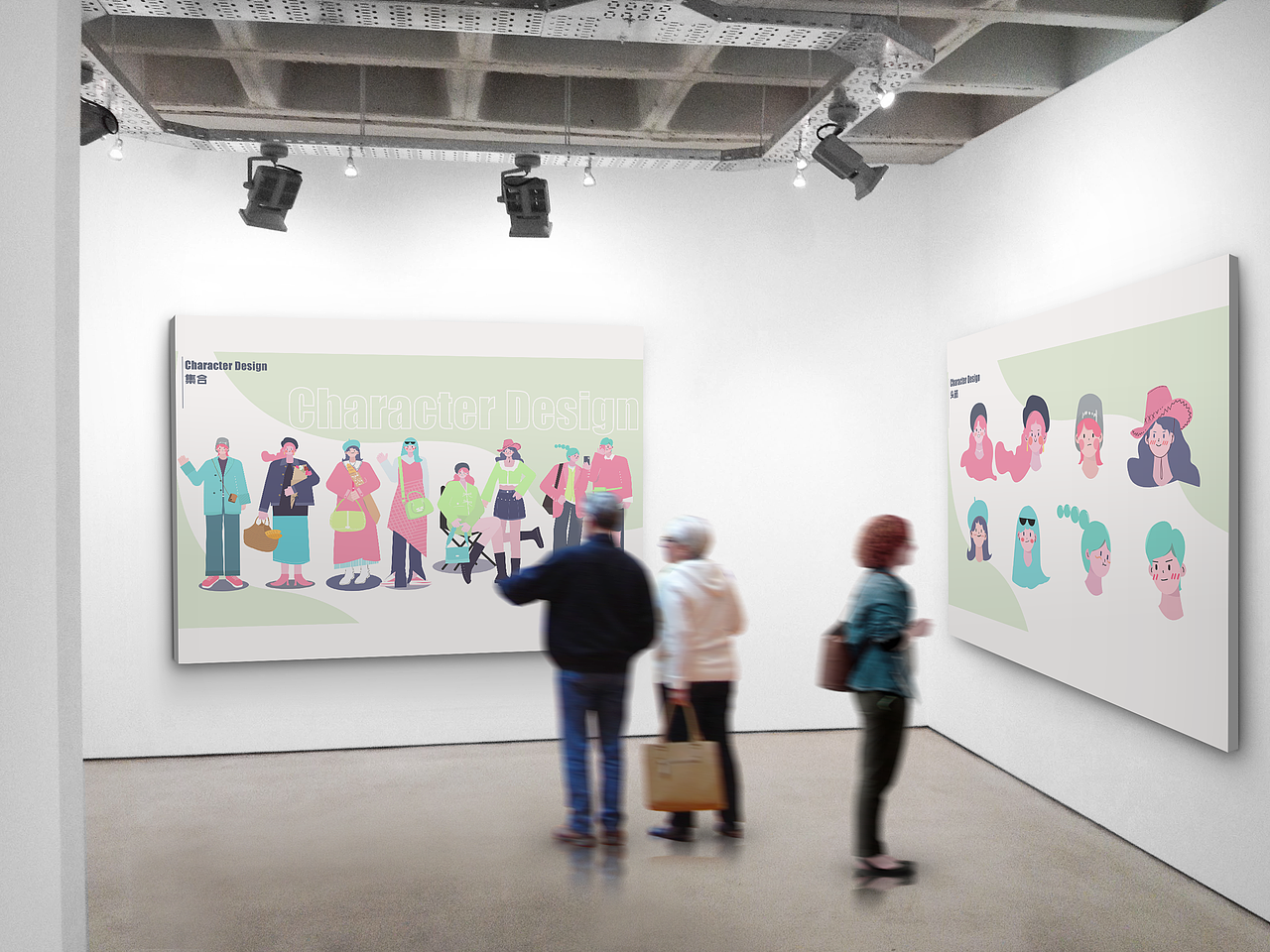 人物設(shè)計(jì)（圖ZMjYxMzQyMjE2） - 商業(yè)插畫 - 站酷設(shè)計(jì)師小香菜菜cy原創(chuàng)素材 - 站酷ZCOOL