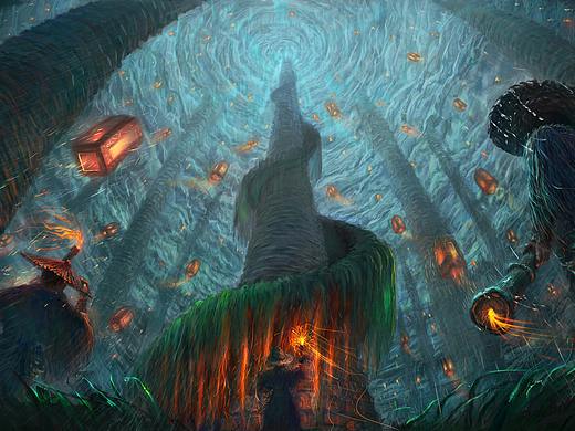 《黔雨》系列 《一 · 夜龙嘘花》