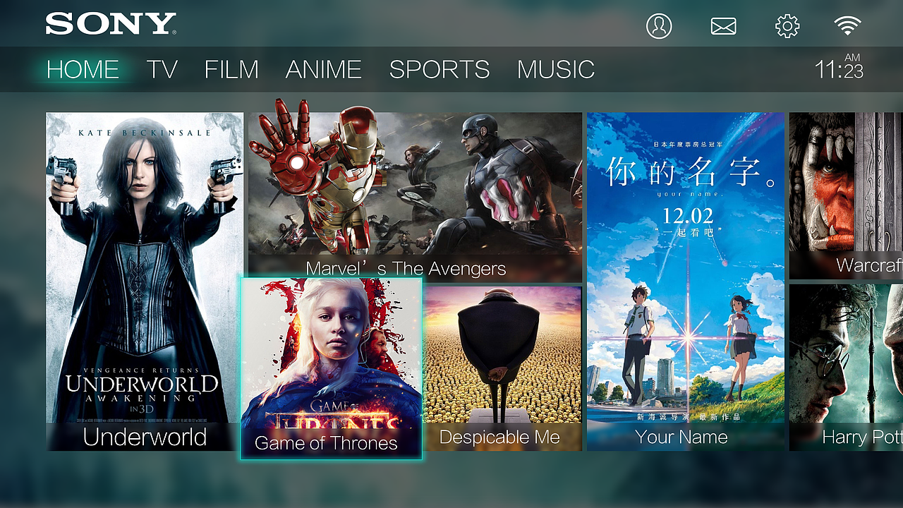 智能TV SONY（原创）（图ZNzQxOTM3MTI=） - 软件界面 - 站酷设计师小木不吃土原创素材 - 站酷ZCOOL