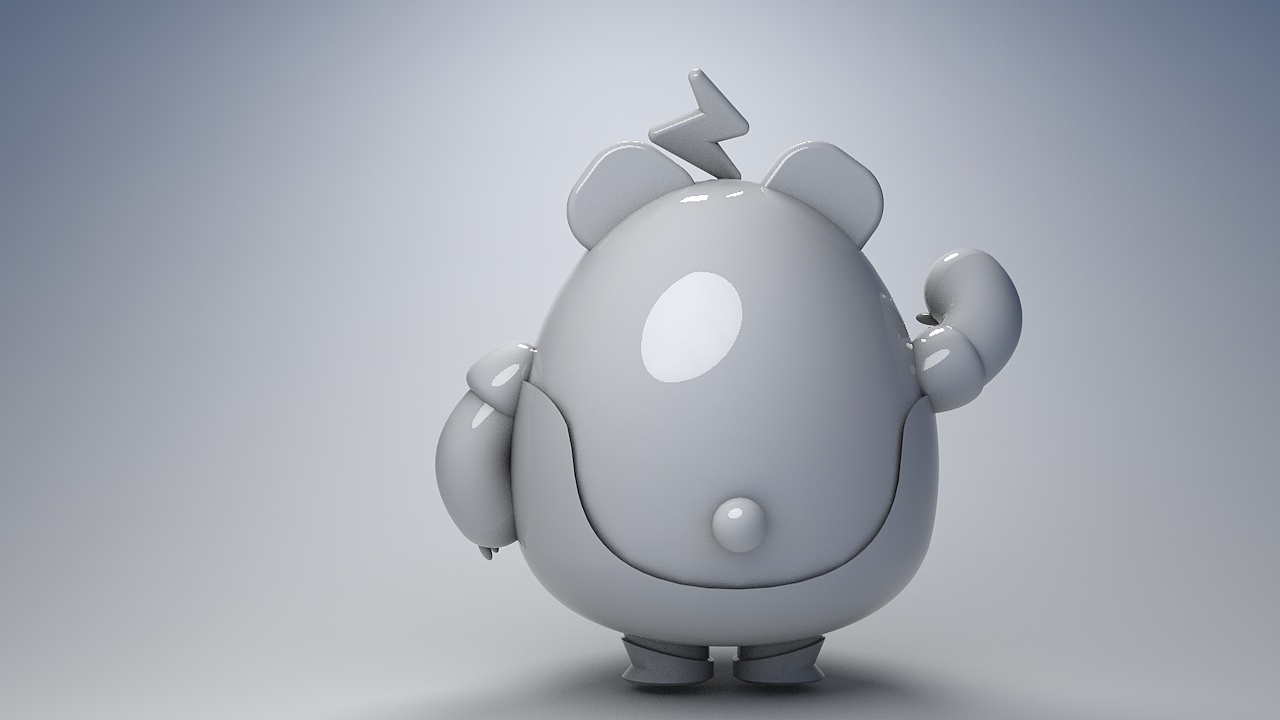 C4D建模 成都TOD的熊猫IP形象设计