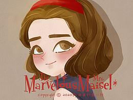 画画的黄小邪 | 插画 | 《麦瑟尔夫人》