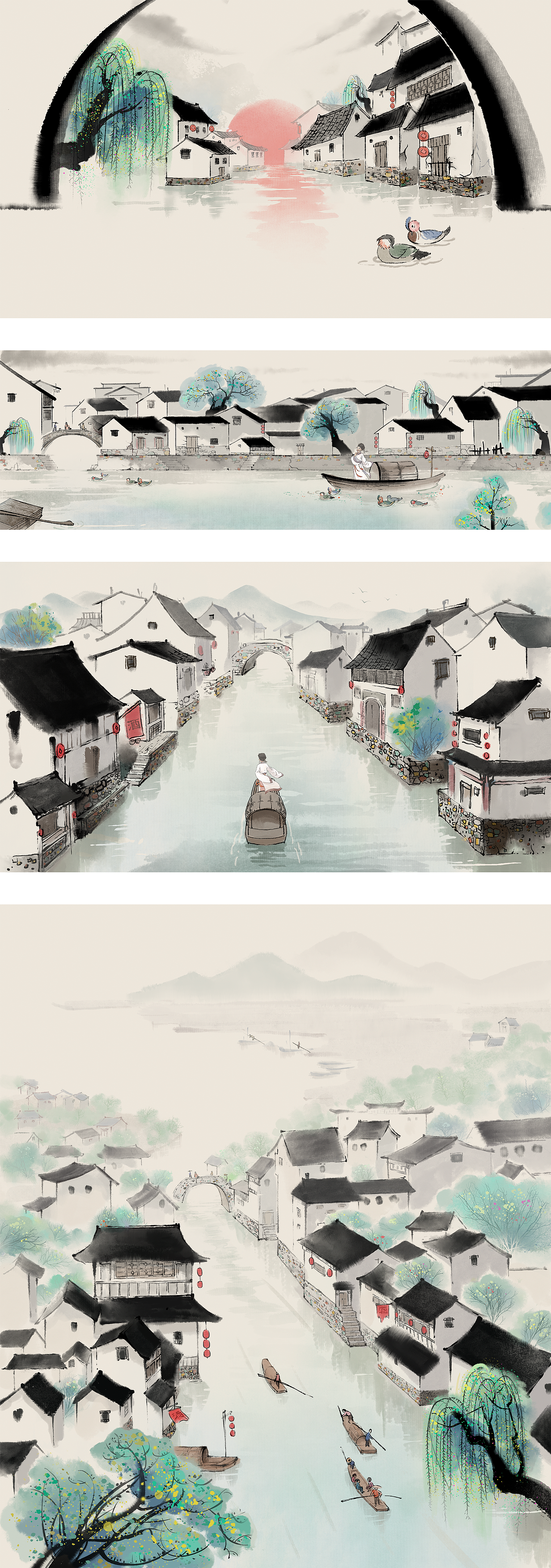 【忆江南】古诗儿歌（图ZMzYyNTgzOTE2） - 儿童插画 - 站酷设计师小学语文原创素材 - 站酷ZCOOL