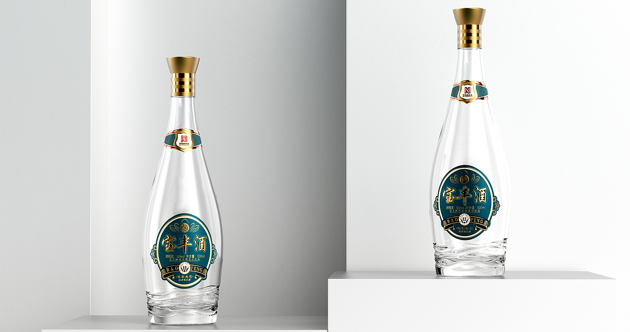 宝丰-光瓶酒（图ZMzQ3NDEyNzY0） - 包装 - 站酷设计师红鹿创意原创素材 - 站酷ZCOOL