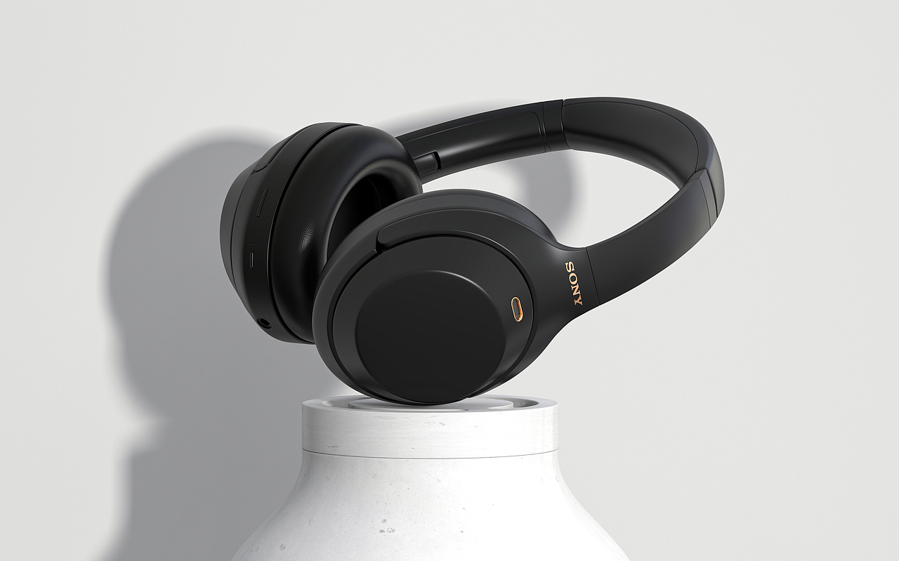 一组耳机渲染练习