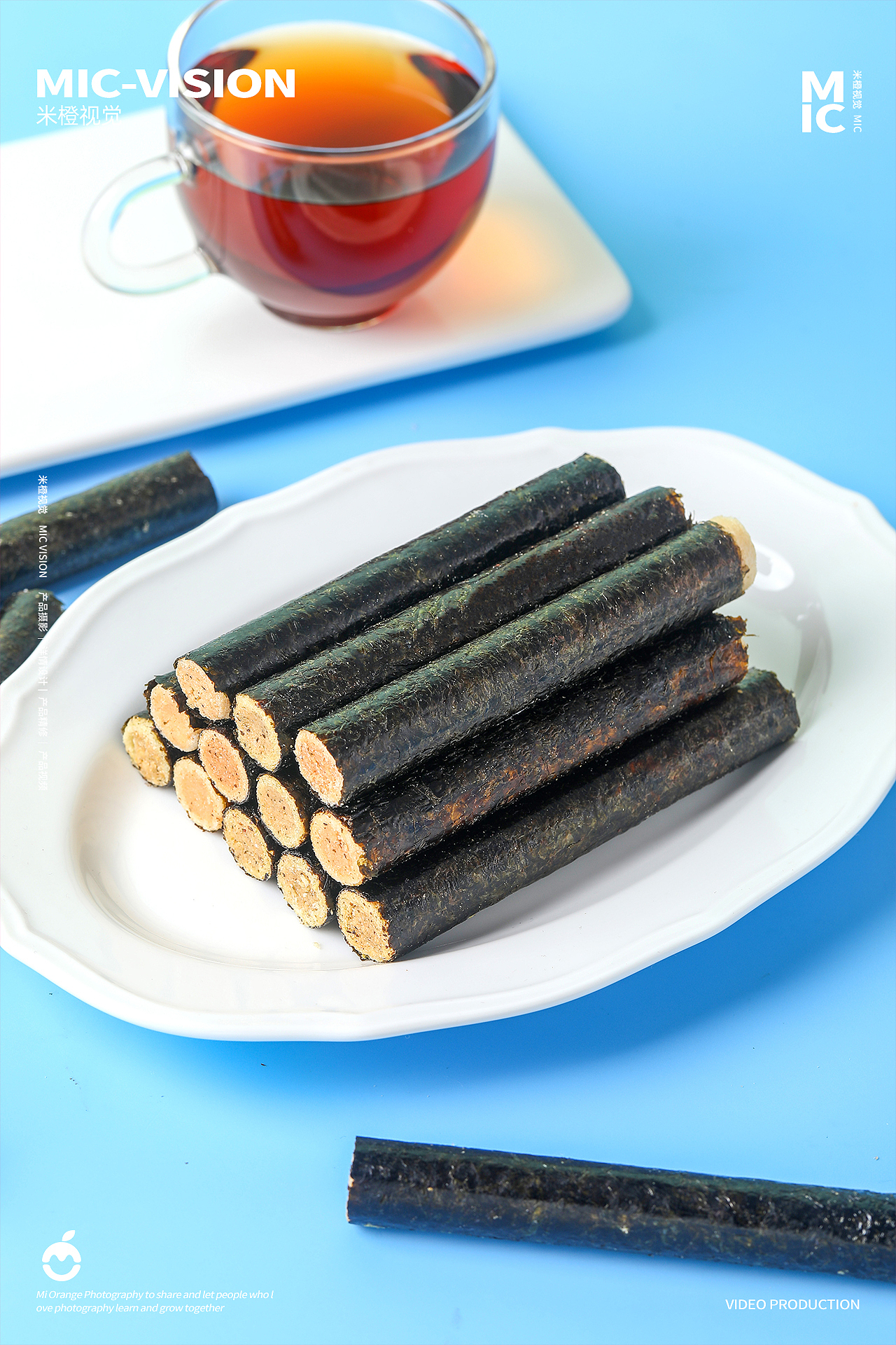 食品类|海苔卷拍摄