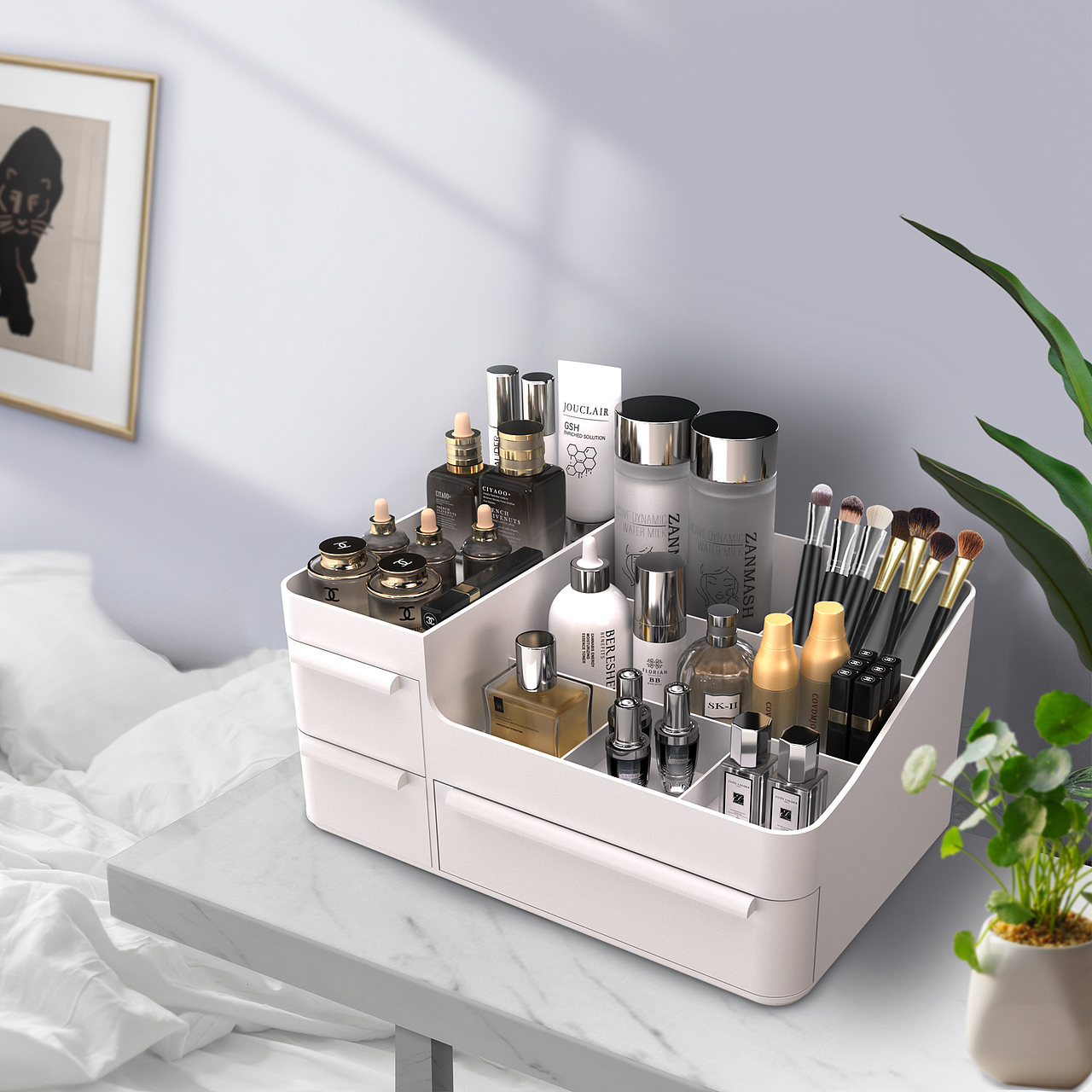 亚马逊电商设计-白色化妆盒主图