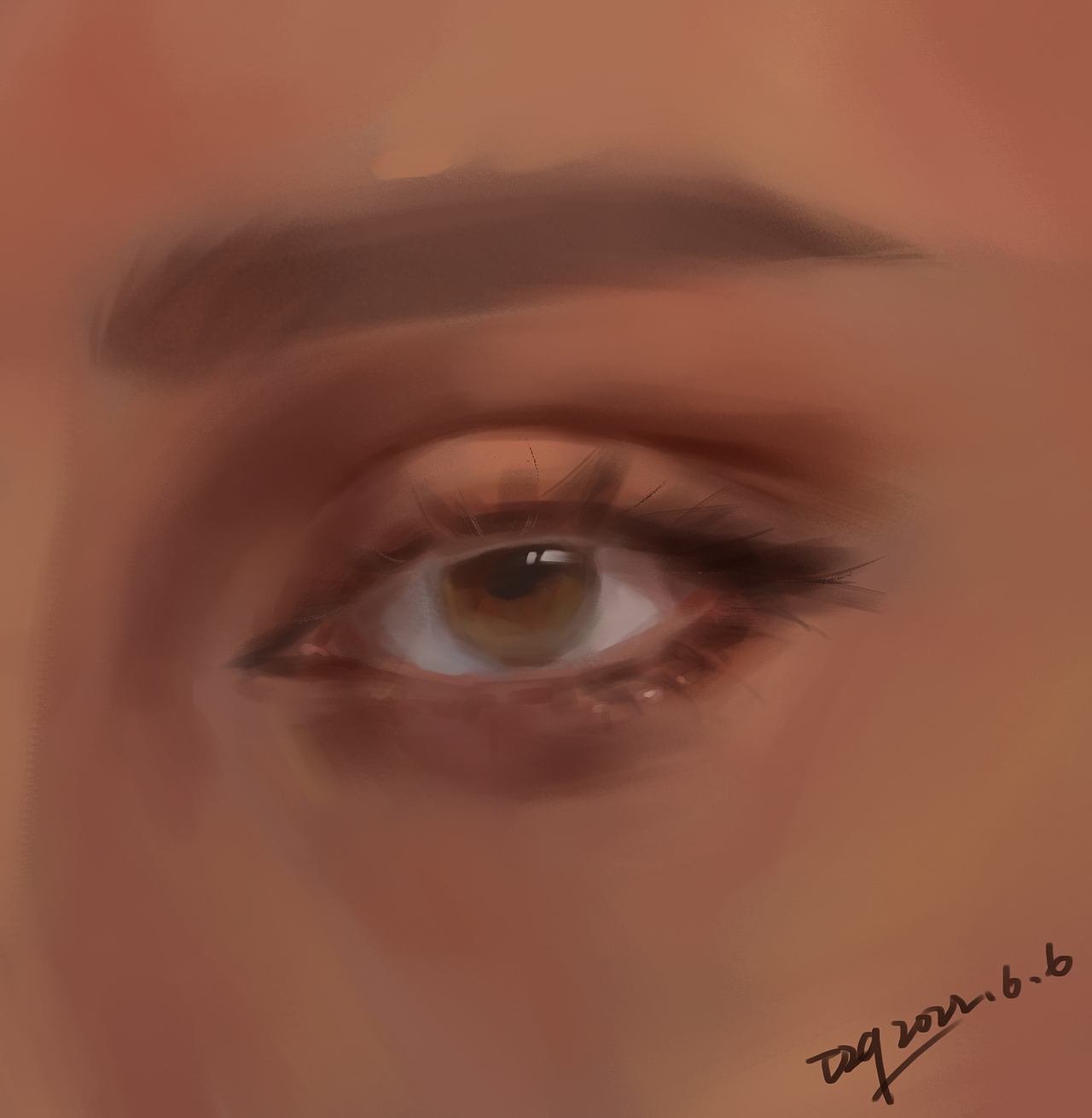 眼睛厚涂练习2（图ZMzAzNjkzMjE2） - 创作习作 - 站酷设计师迪迪崽原创素材 - 站酷ZCOOL