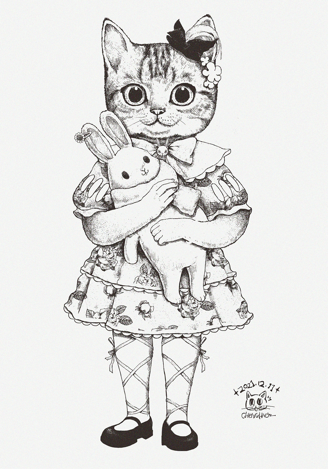 梦中情猫dream cat-海山双布偶(含步骤图)