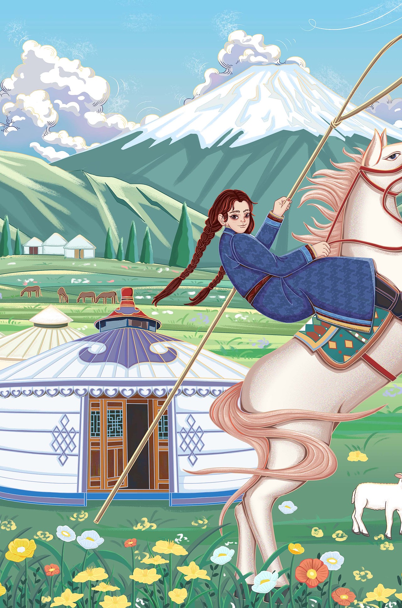 蒙古草原天气晴