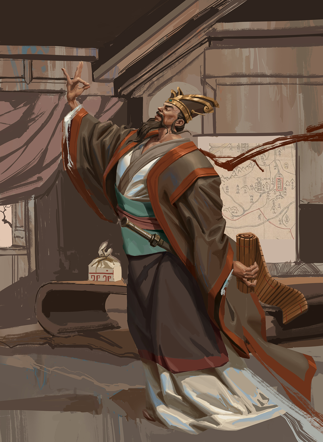 之前画的一个古风项目（图ZMzM3NjA2Mzky） - 商业插画 - 站酷设计师侠路仙尘原创素材 - 站酷ZCOOL
