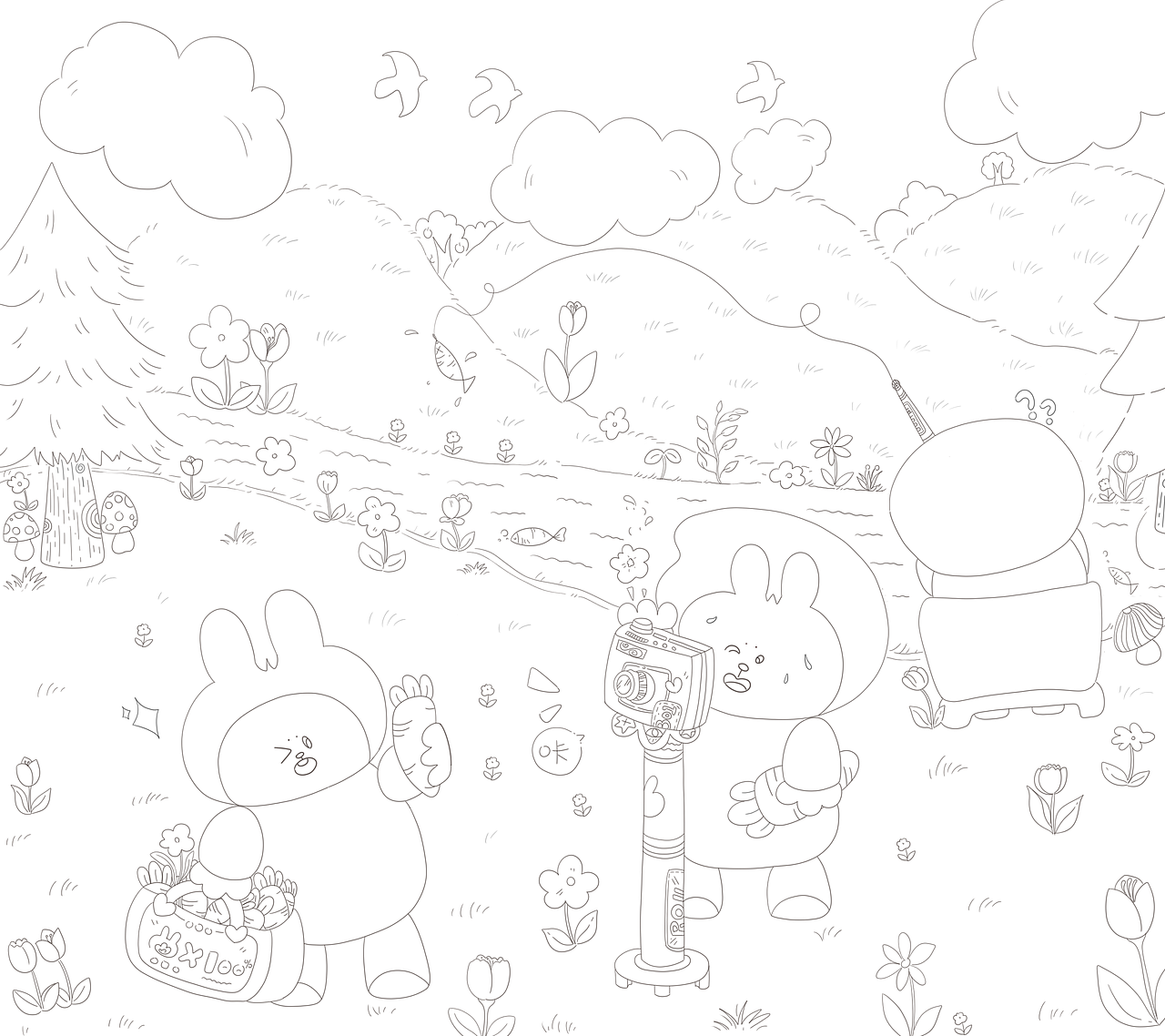 【卷花兔】等到春暖花开再去玩