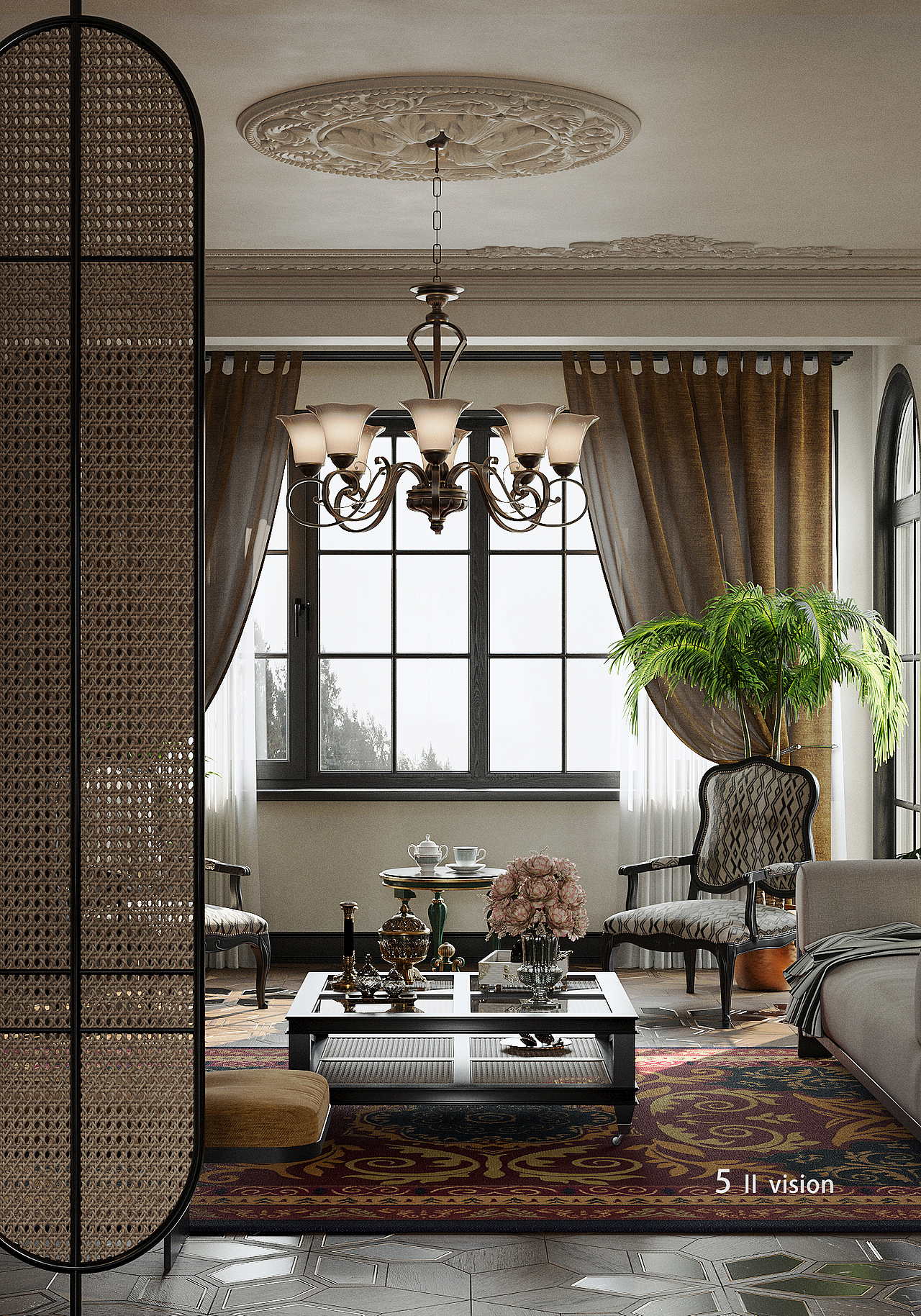 效果图表现—自己搭配的一套南洋复古风——5Ⅱvision