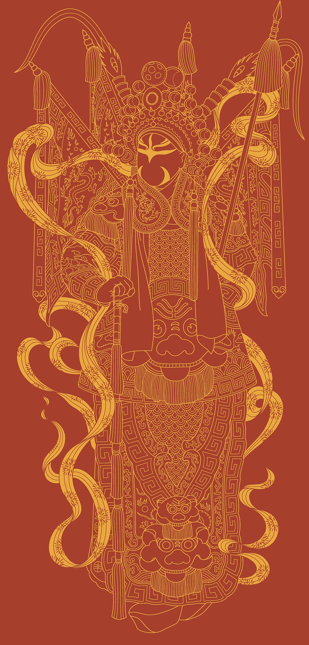 京剧人物 手绘（图ZMzQ5MTUwNTc2） - 商业插画 - 站酷设计师挨牧西西原创素材 - 站酷ZCOOL