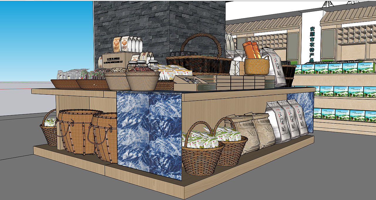百村市集农特产品展示厅&直播间（图ZMzYwNTEyNjEy） - 建筑/空间 - 站酷设计师山南造境原创素材 - 站酷ZCOOL