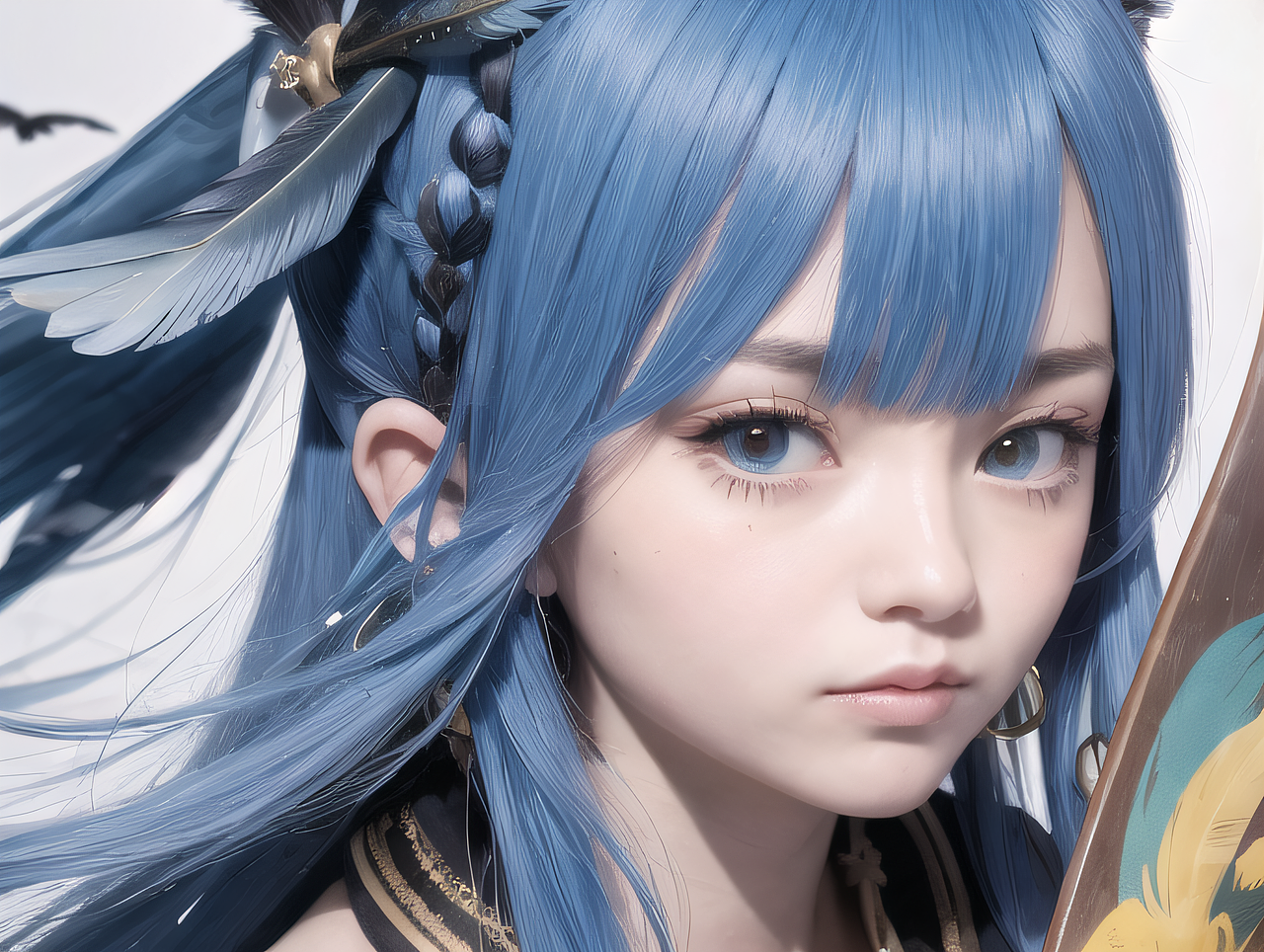 AI生成超现实/3D建模/手绘/动漫女生形象