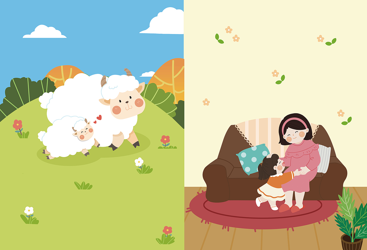 低幼语文教材插图