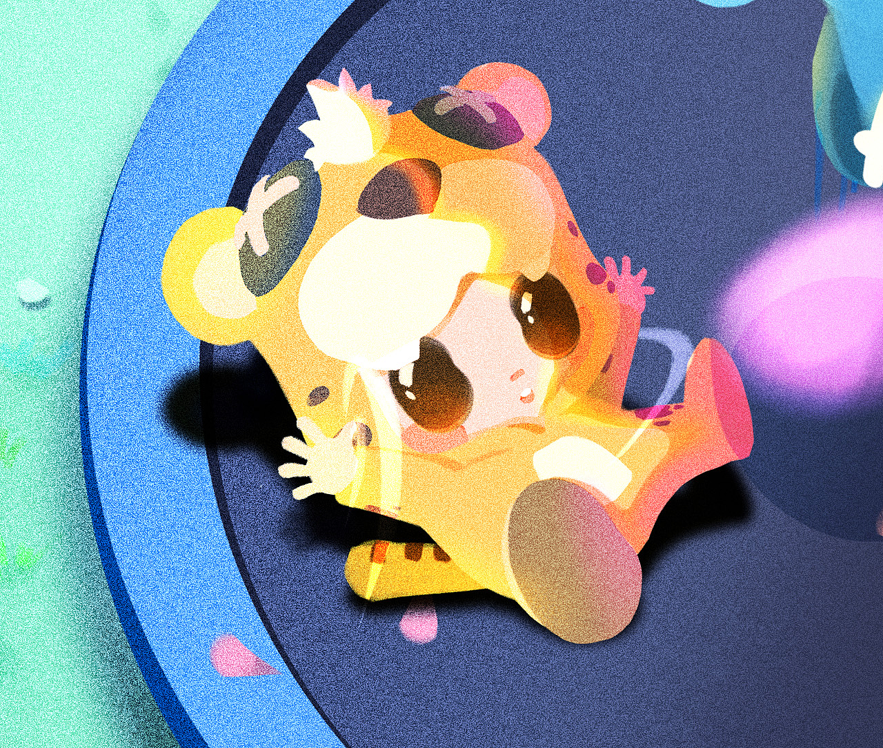 儿童插画日历-三月 《跳》