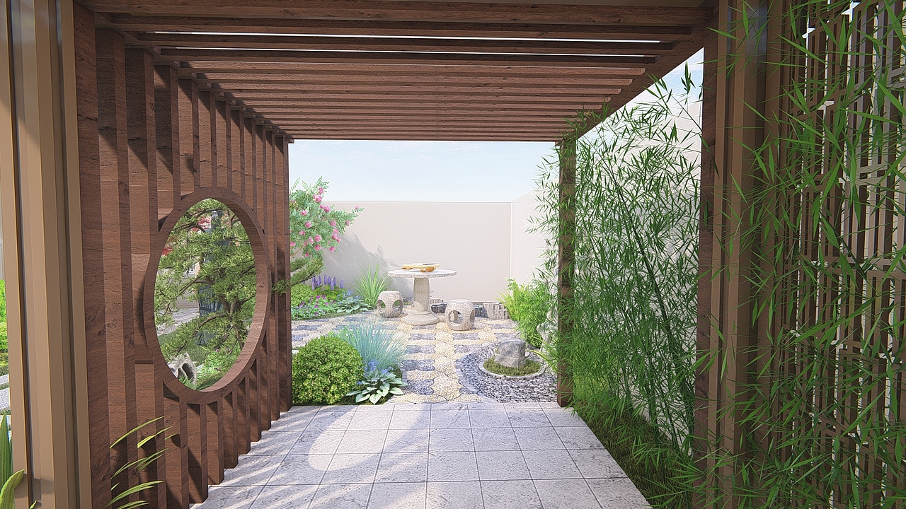 小庭院设计效果图