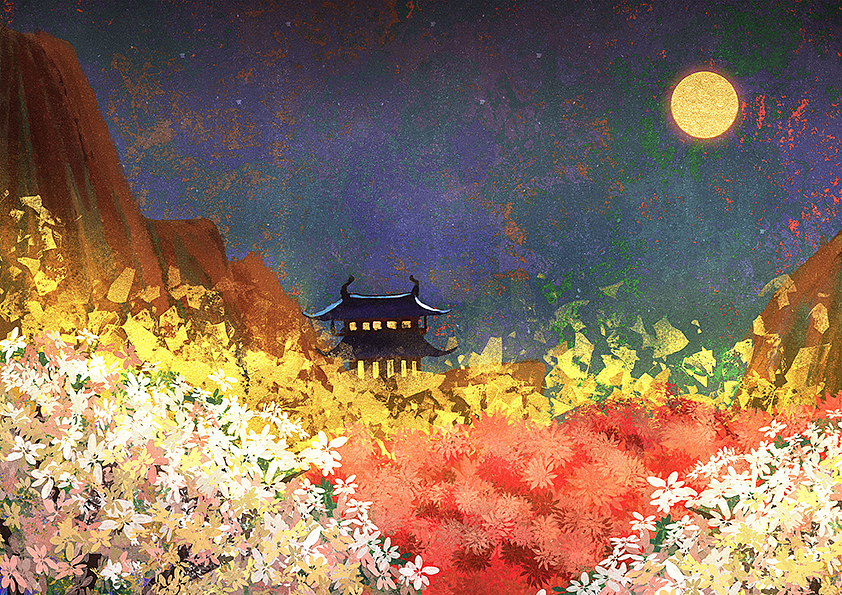 岩彩创作（图ZMzQxMjIwNzMy） - 艺术插画 - 站酷设计师昙崖原创素材 - 站酷ZCOOL