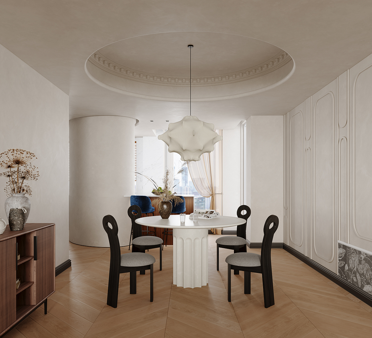  INITIAL-STUDIO 现代奶油风家装表现